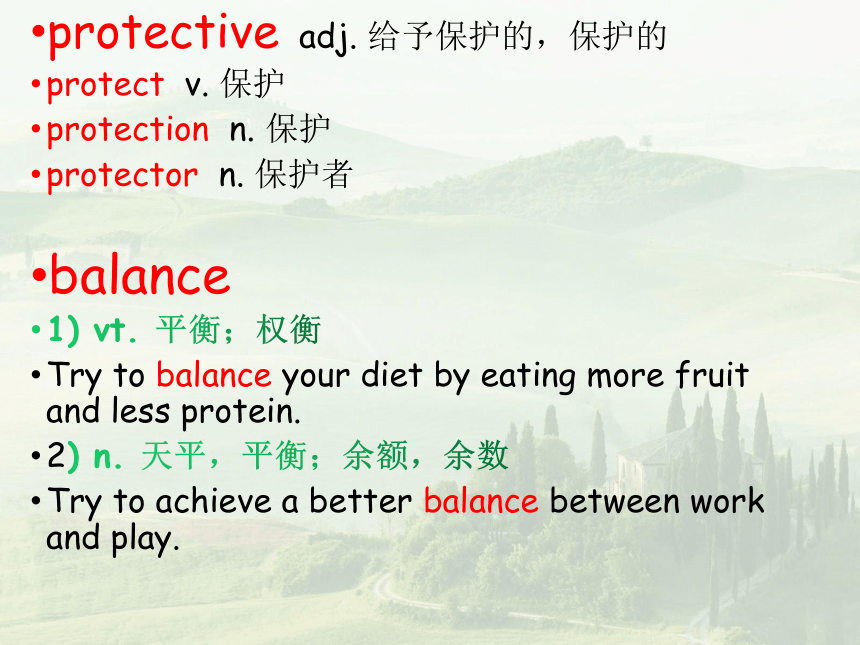 人教版（新课程标准） 必修3  Unit 2 Healthy eating词汇课件 (共32张PPT)