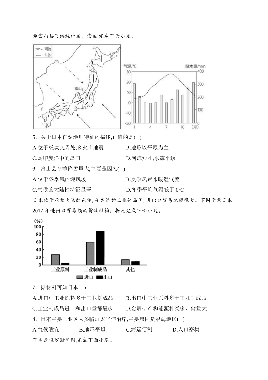 河南省驻马店市泌阳县2022-2023学年七年级下学期5月月考地理试卷 (含解析)