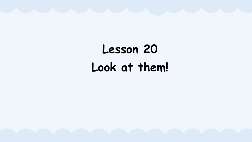 新概念英语第一册 Lesson 20 Look at them! 课件(共22张PPT)