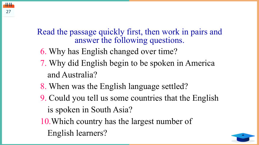 人教版新课标英语必修一Unit 2 English around the world Reading 课件（共45张PPT）