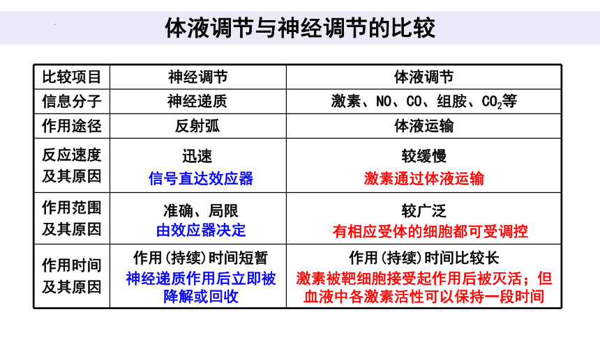 3.3体液调节与神经调节的关系课件2021-2022学年高二上学期生物人教版选择性必修1(共22张PPT)