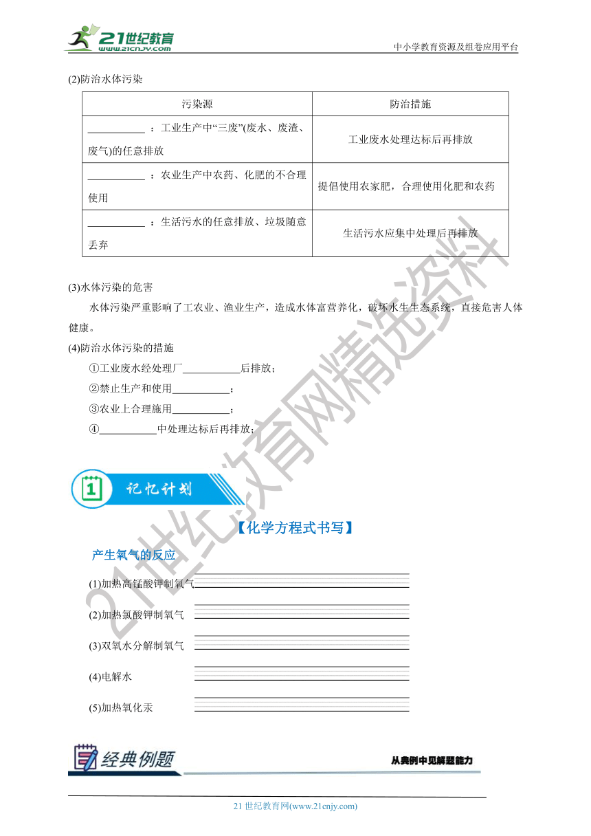 九年级化学暑假衔接讲义第十三讲 爱护水资源（原卷+解析卷）