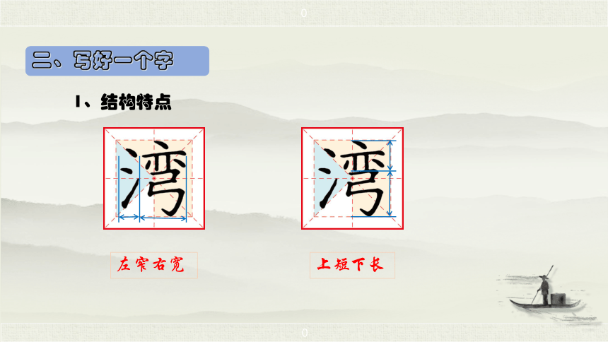 10 日月潭  生字讲解+书法指导 课件（46张）