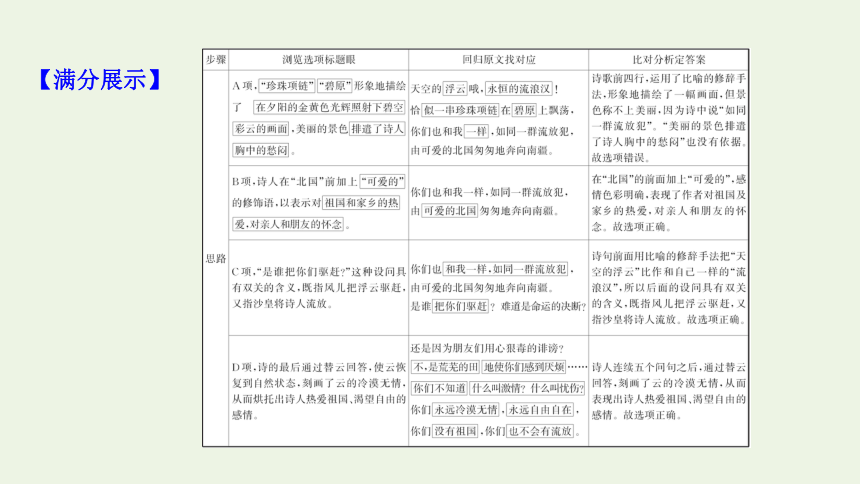 2021届高考语文二轮复习：现代文阅读Ⅱ现代诗歌阅读课件（80张PPT）