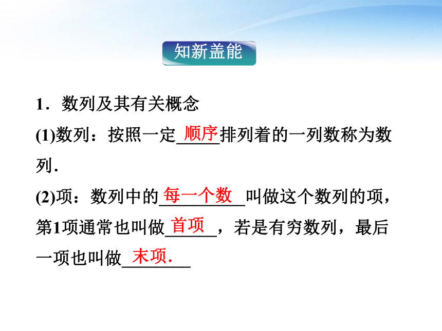 人教A版数学必修五2.1 数列的概念与简单表示法 同步教学课件（31张PPT）