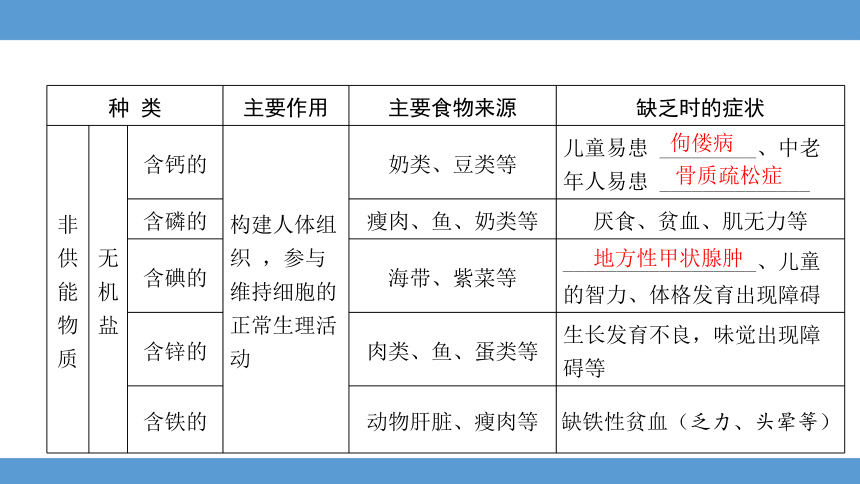 2024年河北省中考生物知识专题六人体的营养和呼吸梳理课件(共50张PPT)