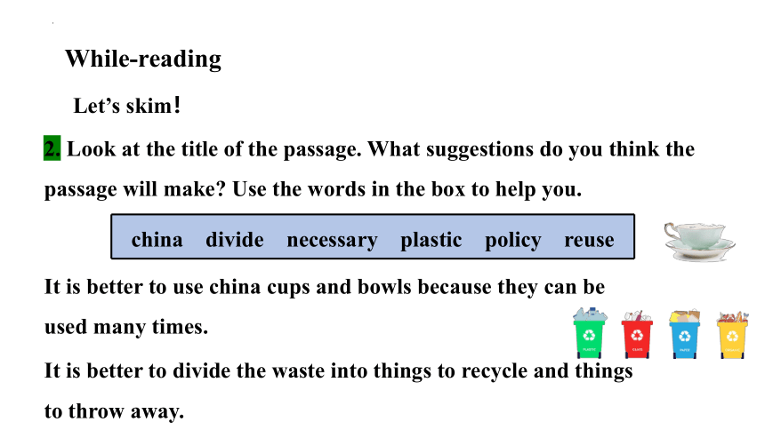 外研版九年级上册Module 12 Unit 2 Repeat these three words daily reduce, reuse and recycle.课件(共42张PPT)