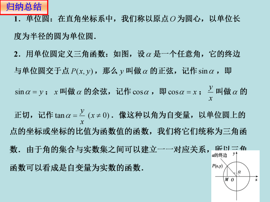 5.2.1 任意角的三角函数 课件(共19张PPT)