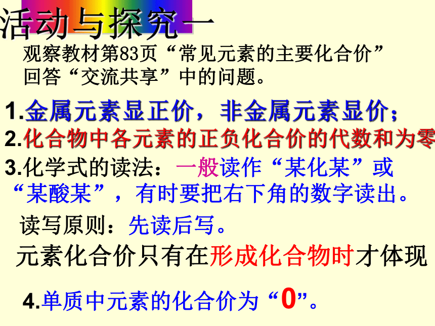 鲁教版（五四制）八年级全一册化学3.3 物质组成的表示 课时1 化学式与化合价 课件 （37张PPT）