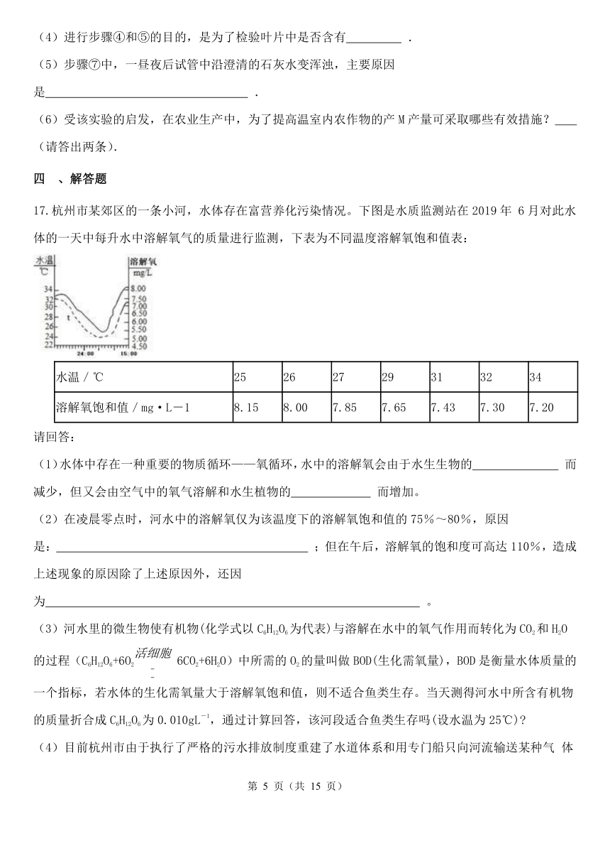 第3章 空气与生命 综合训练（3.5-3.6，含解析）