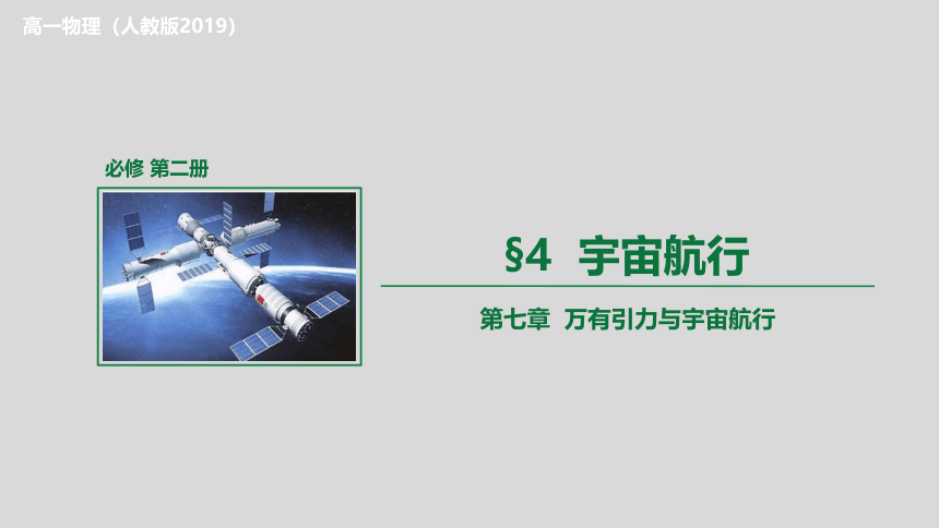 7.4 宇宙航行（课件）高一物理 (共30张PPT)（人教版2019必修第二册）