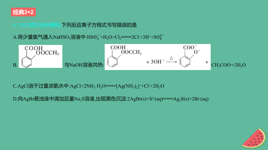 专题一物质及其转化考点2离子反应作业课件(共26张PPT)2024版高考化学一轮复习专题基础练