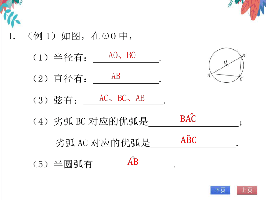 【北师大版】数学九(下)3.1 圆 同步练习本（课件版）