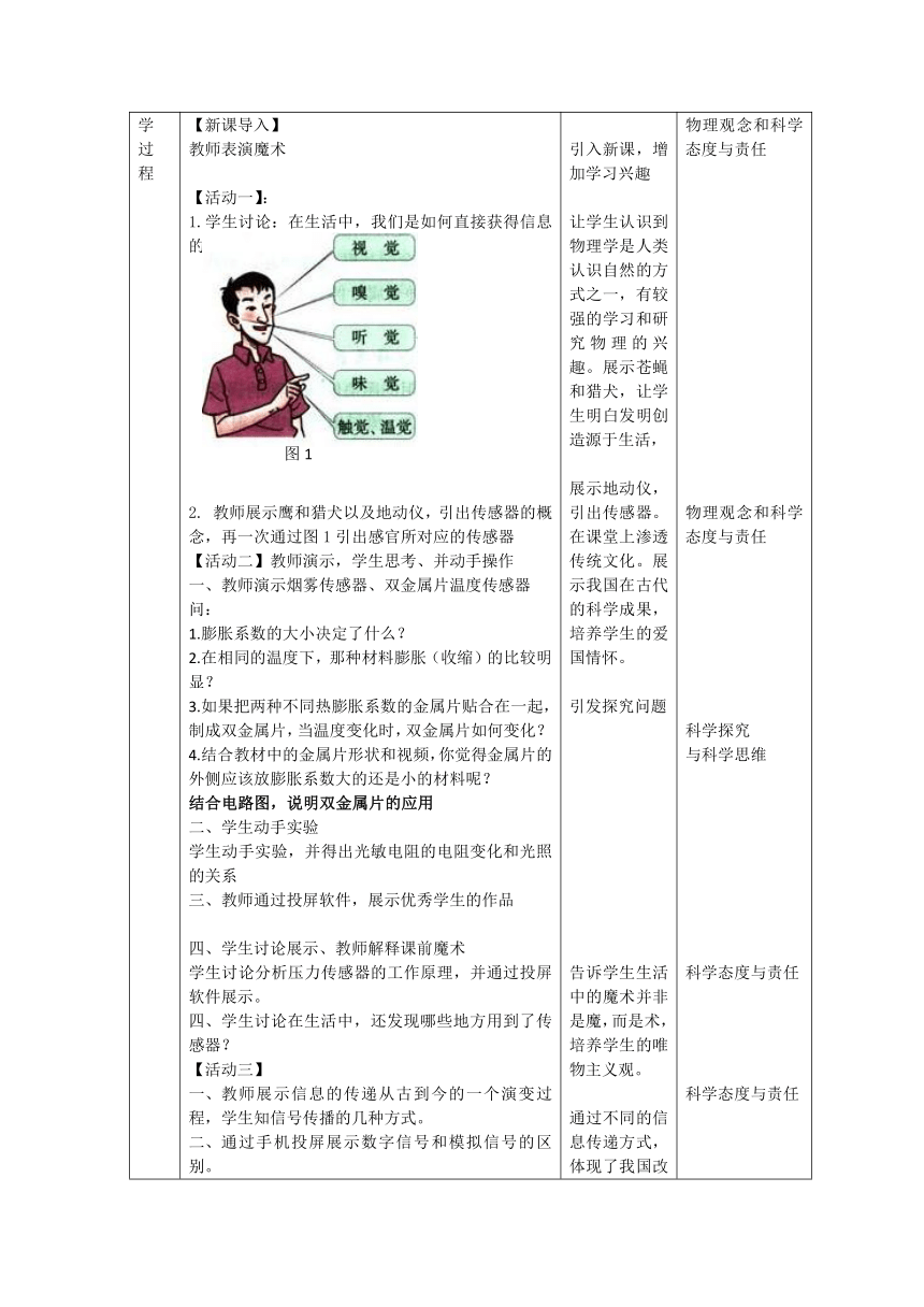 人教版物理 选修1-1 4.4 信息化社会 教案