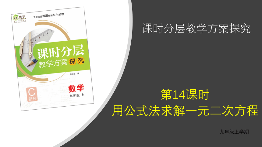 【分层教学方案】第14课时 用公式法求解一元二次方程 课件