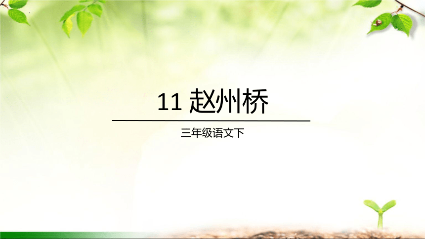 11.《赵州桥》课件(共26张PPT)