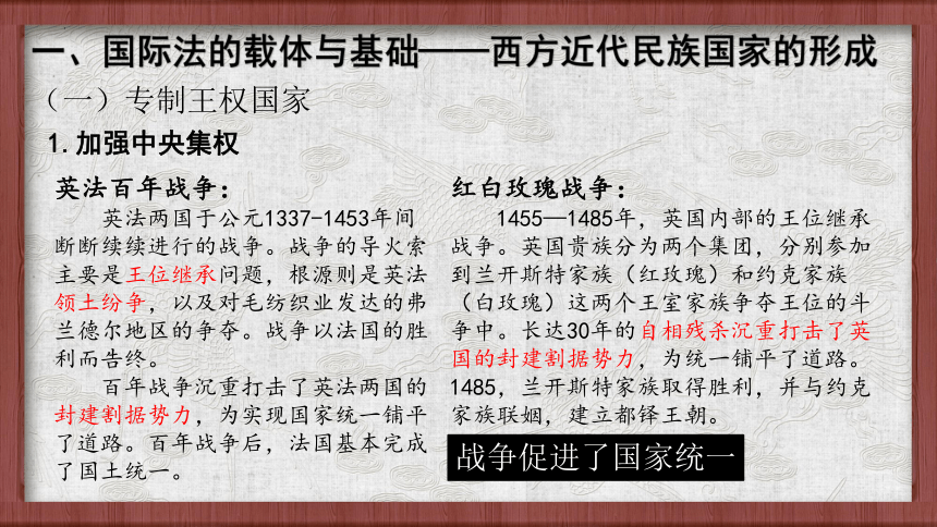 第12课 近代西方民族国家与国际法的发展 课件(共35张PPT)--2022-2023学年高中历史统编版（2019）选择性必修一