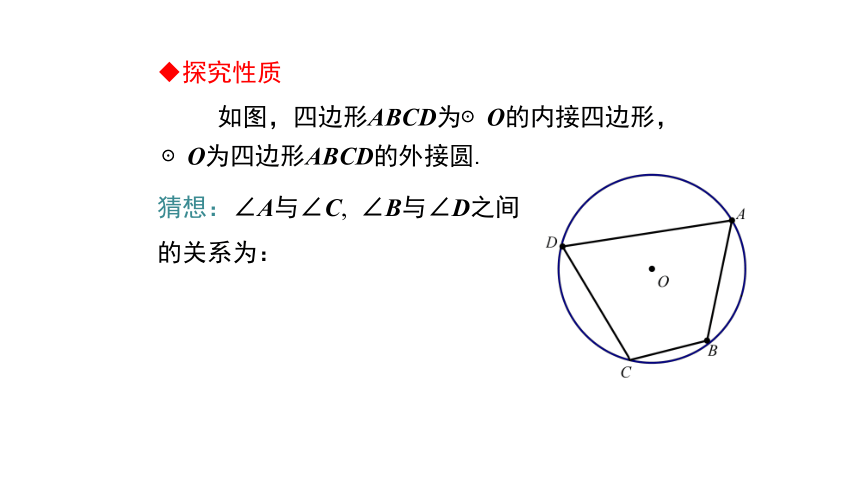 2020-2021学年华东师大版九年级下册27.1.6  圆周角——圆内接四边形课件（共20张）