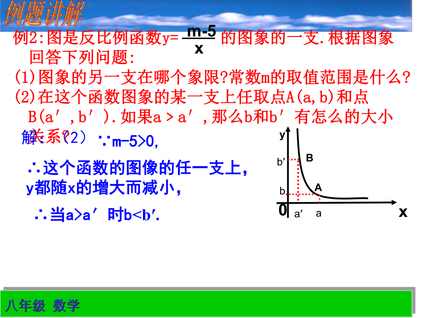 人教版数学九年级下 册26.1反比例函数的图像和性质(2) 课件（共35张ppt）