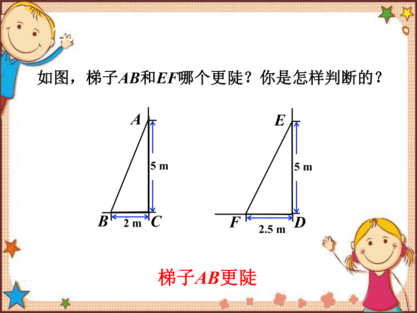 北师大版数学九年级下册 1.1  锐角三角函数第1课时  正切 课件(共21张PPT)