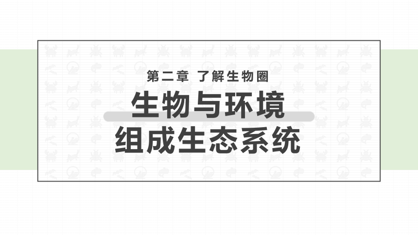 人教版七年级上册生物1.2.2生物与环境组成生态系统课件（21张PTT）