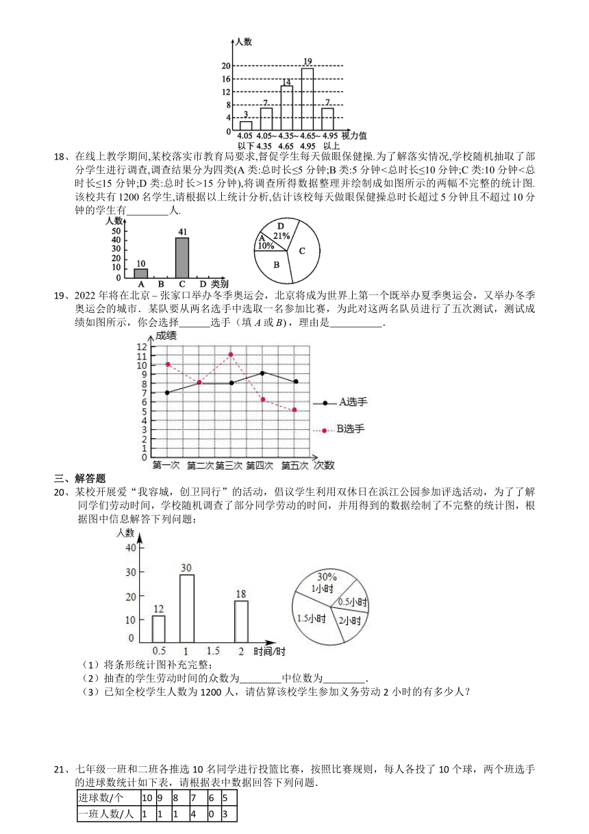 第8章统计和概率的简单应用8.1-8.3阶段-苏科版九年级数学下册培优训练（Word版 含答案）