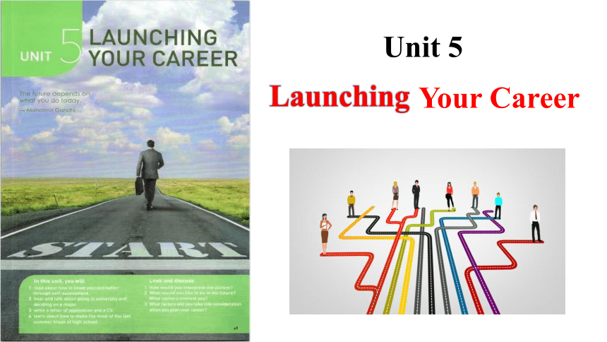 人教版（2019）  选择性必修第四册 Unit 5 Launching Your Career Reading and Thinking课件（28张PPT含视频）