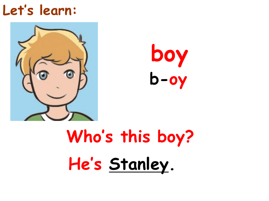 Unit 1 Who's This Boy Lesson 1课件(共19张PPT)