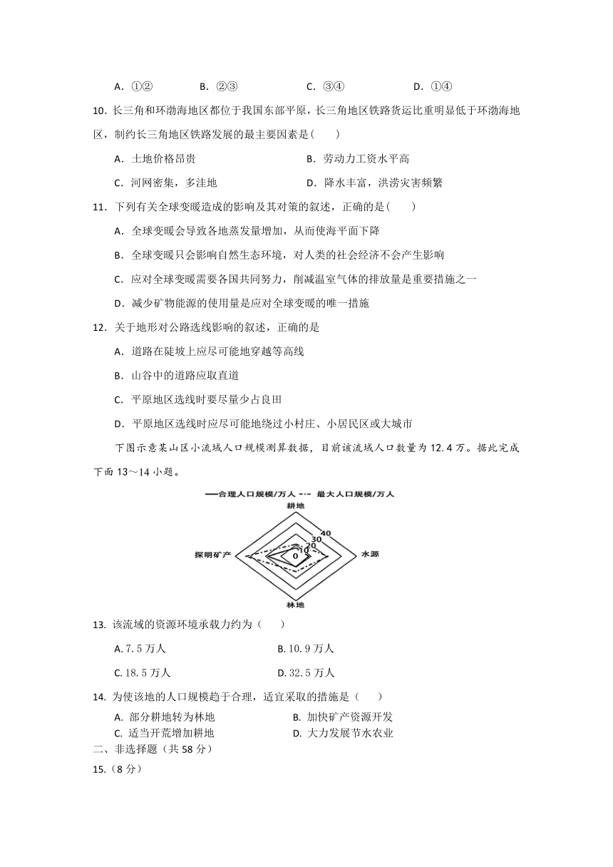 海南省琼海市嘉积中学2023-2024学年高一下学期四月月考地理试题A卷（含解析）