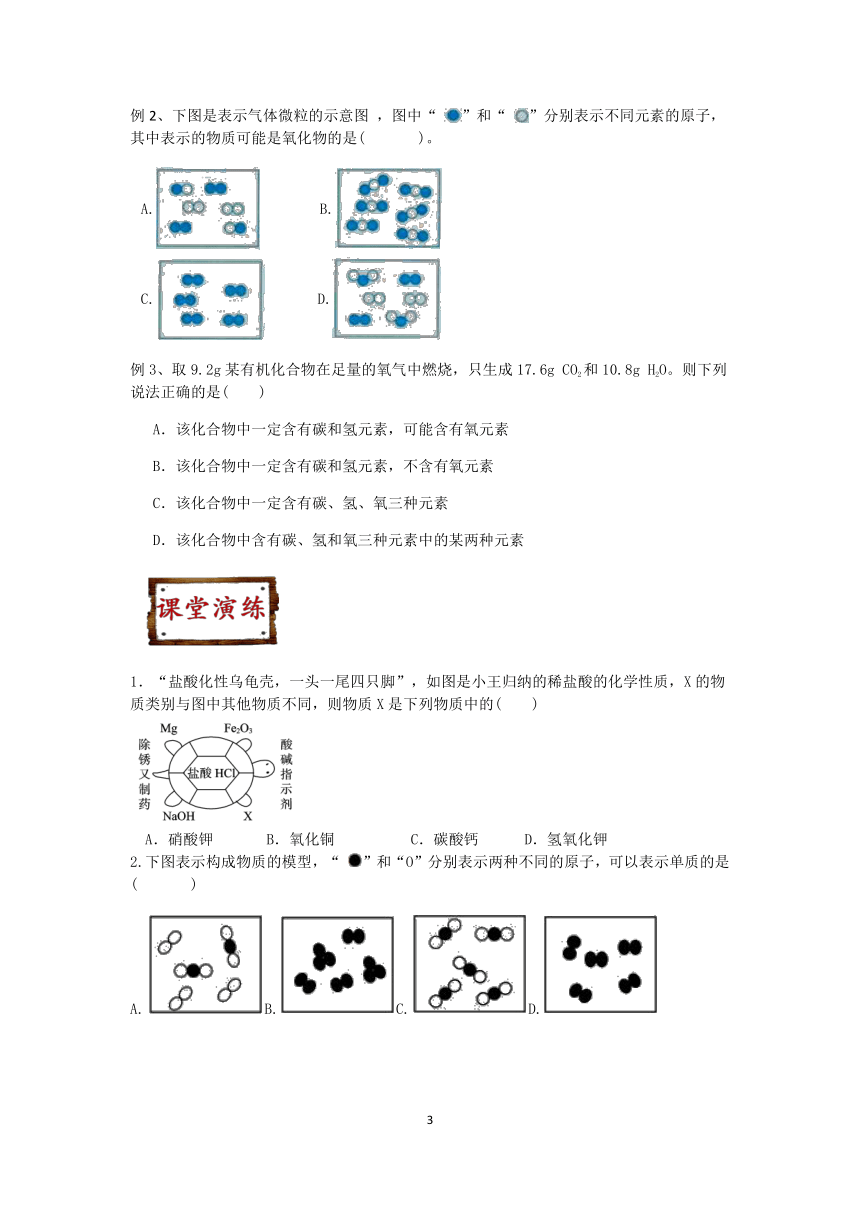 浙教版科学2022-2023学年上学期九年级“冲刺重高”讲义（十四）：物质的分类【word，含解析】