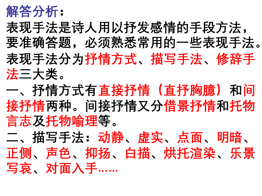 中考语文复习通关秘诀——中考古诗词阅读指导 课件（23张PPT）