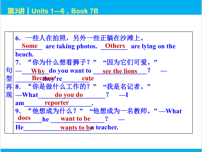 2022中考英语一轮复习PPT课件 第3课时 Units 1—6，Book 7B