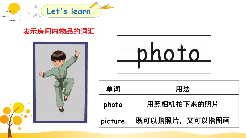 Unit 5 There is a big bed. Part A Let's learn 课件(共24张PPT)