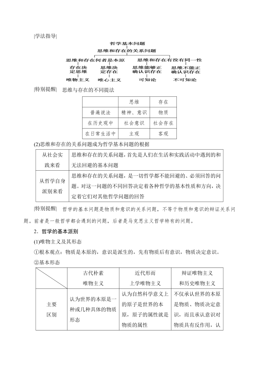 第二课 百舸争流的思想 导学案（含易混易错）-2020-2021学年高中政治人教版必修四