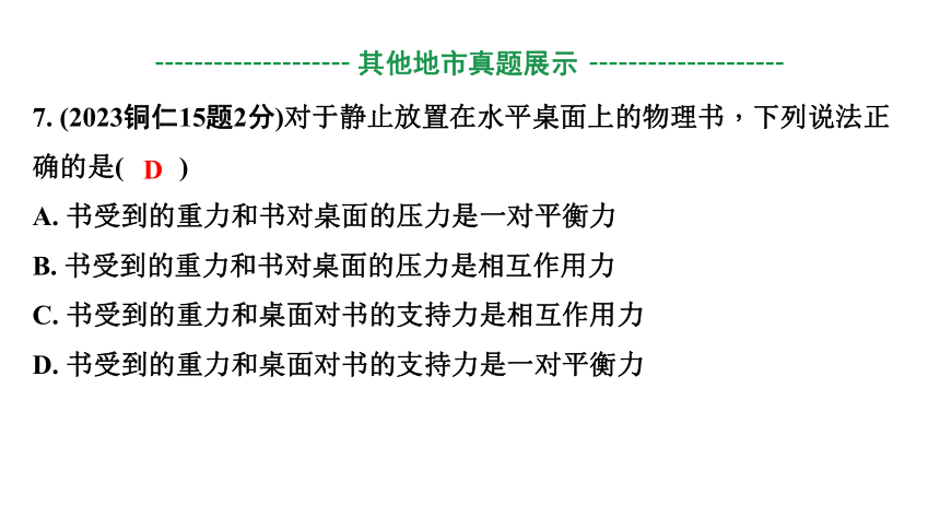 2024贵州中考物理二轮重点专题研究 第十章 力与运动 课件(共68张PPT)