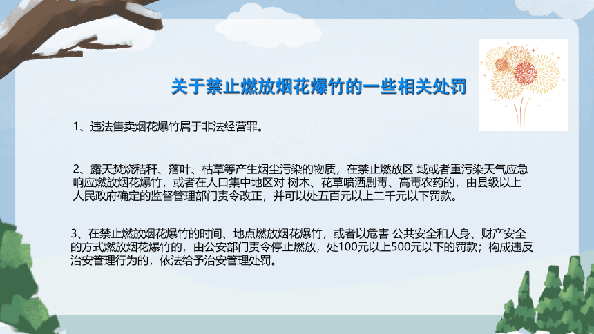 小学生主题班会通用版 禁止燃放烟花爆竹 课件 (共13张PPT)