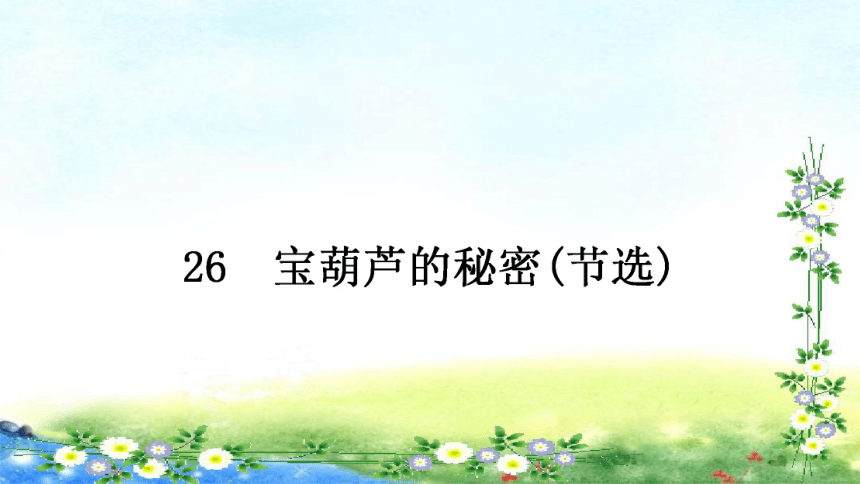 26 宝葫芦的秘密  作业课件(共17张PPT)