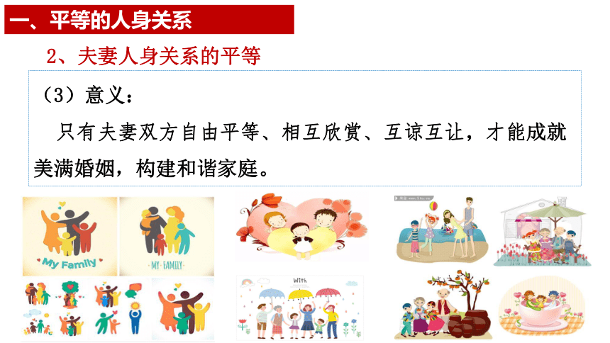 6.2夫妻地位平等  课件(共34张PPT)-2023-2024学年高中政治统编版选择性必修二法律与生活