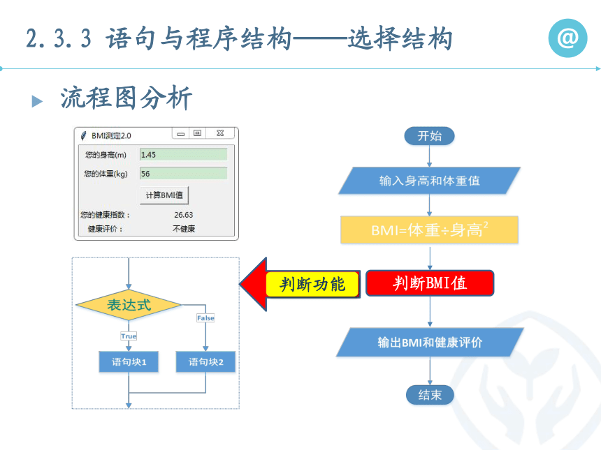 2.3.3语句与程序结构——选择结构课件-2021-2022学年高中信息技术人教_中图版（2019）必修1（22张PPT）