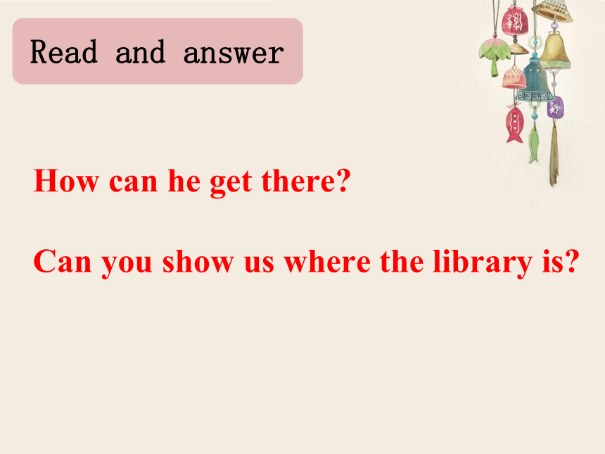 Lesson 6 Is there a library near here？Let'stalk 课件（共10张PPT）