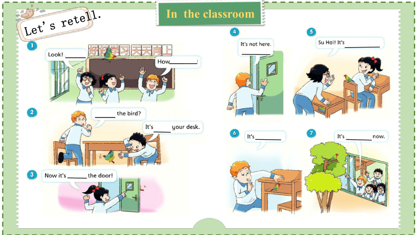 Unit4 Where's the bird？Checkout time & Revision 课件(共26张PPT)
