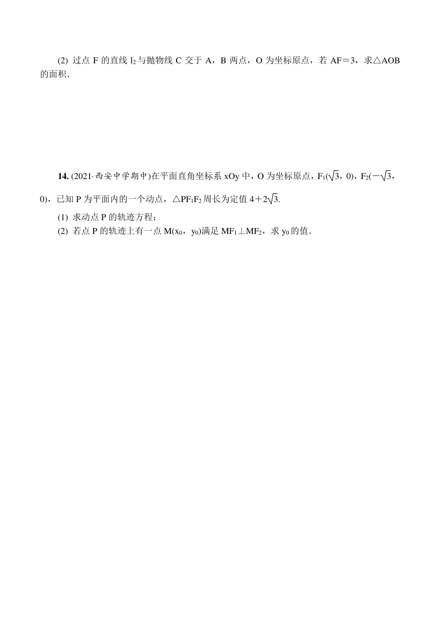 苏教版高中数学选择性必修第一册第3章圆锥曲线与方程3.6.1　圆锥曲线的综合应用(1)课时小练（有解析 ）