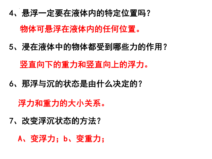 10.5物体的浮与沉课件(共21张PPT)2022-2023学年苏科版八年级下册物理