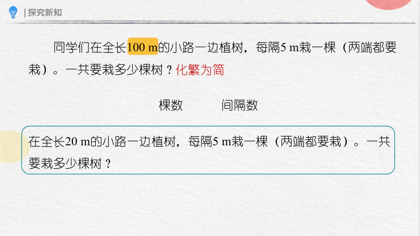 7.1植树问题（一）（课件）-五年级上册数学人教版(共16张PPT)