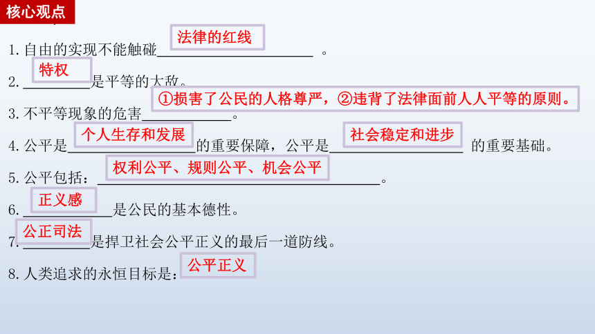 第四单元 崇尚法治精神 复习课件（17 张ppt）