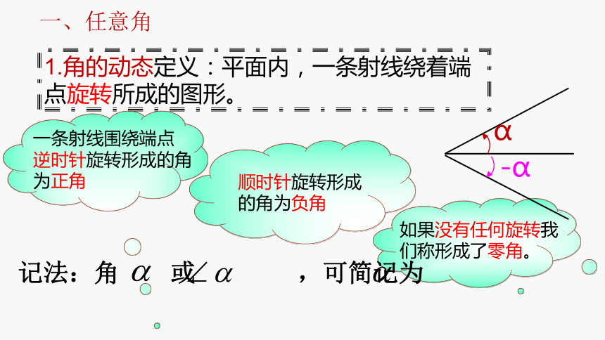 5.1.1任意角 课件（共21张PPT）