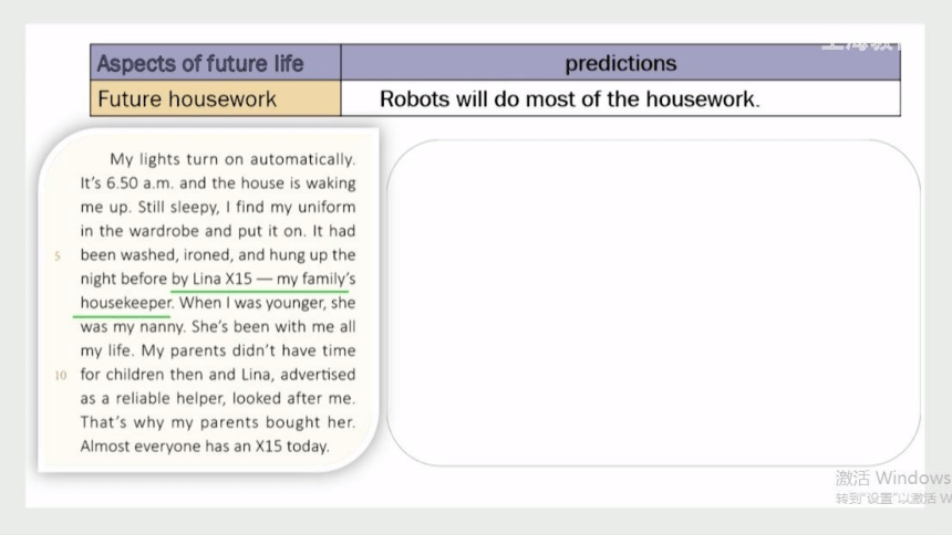 上外版（2020）选择性必修第一册Unit 4 Future Living Reading 课件(31张ppt)