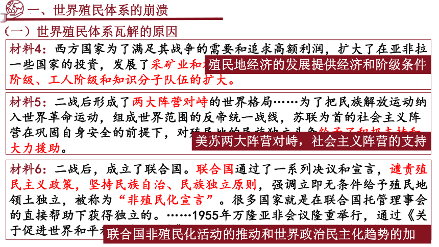 纲要下册第21课世界殖民体系的瓦解与新兴国家的发展课件（共18张ppt）