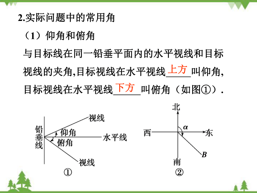 【人教版】中职数学（拓展模块）：1.2《余弦定理、正弦定理应用举例》ppt课件(共16张PPT)