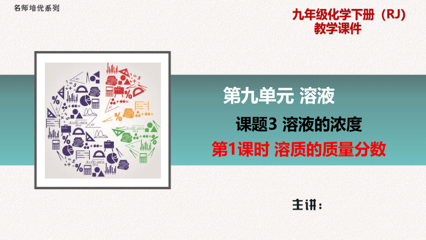 人教版化学九年级下册  9.1.1溶质的质量分数 同步课件（20张PPT）